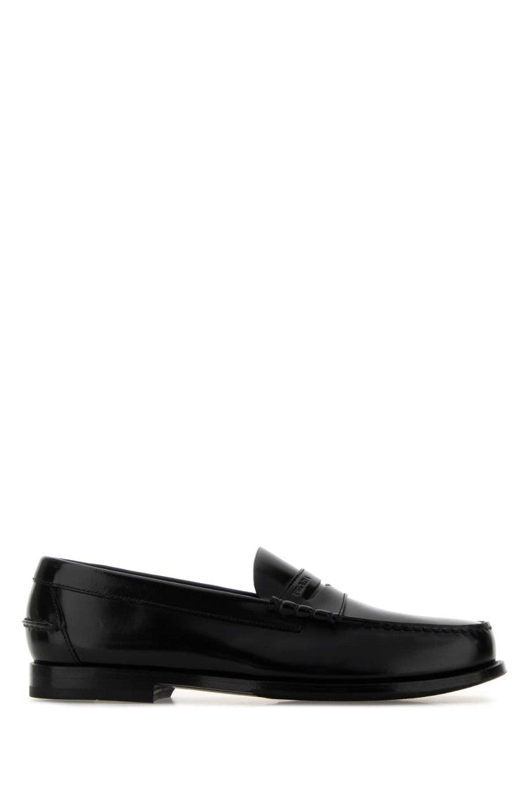 Black Leather Loafers 1