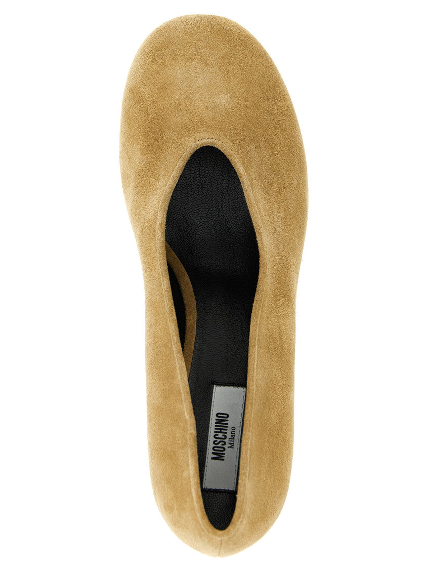 Beige Suede Pumps 4