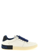 Blue White Logo Sneakers 1