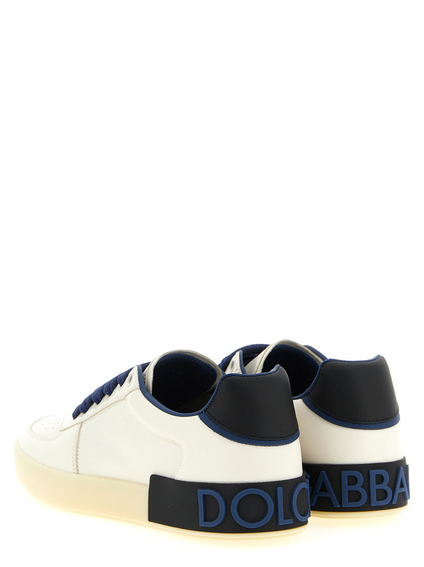 Blue White Logo Sneakers 2