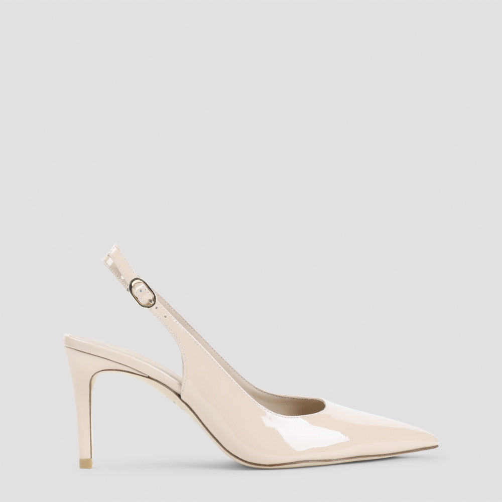 Beige Slingback Pumps 2