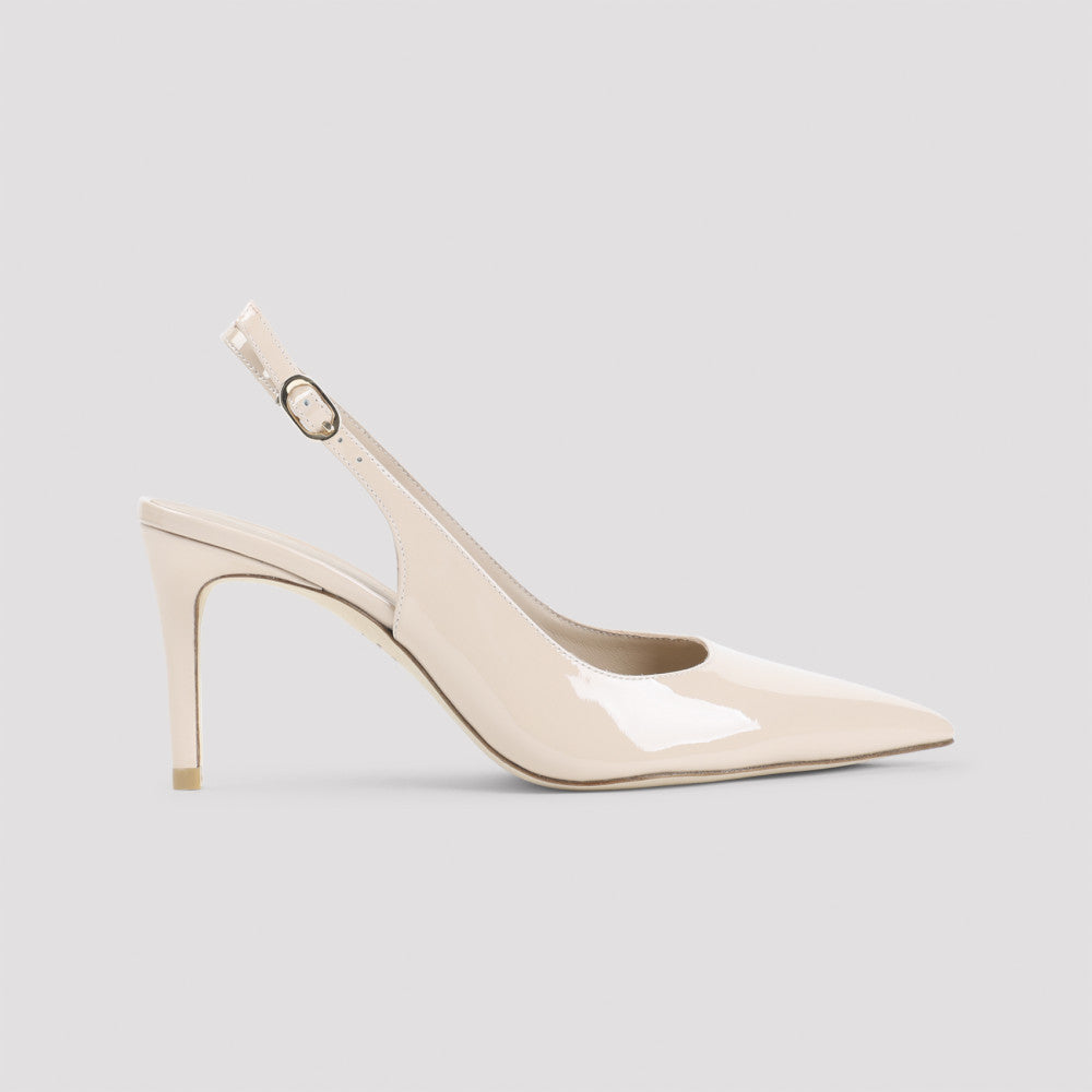 Beige Slingback Pumps 3