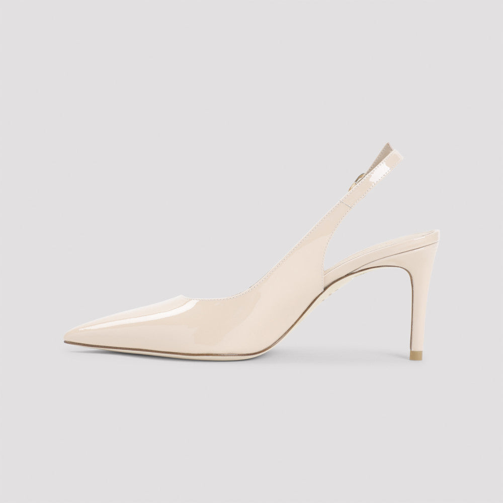 Beige Slingback Pumps 4