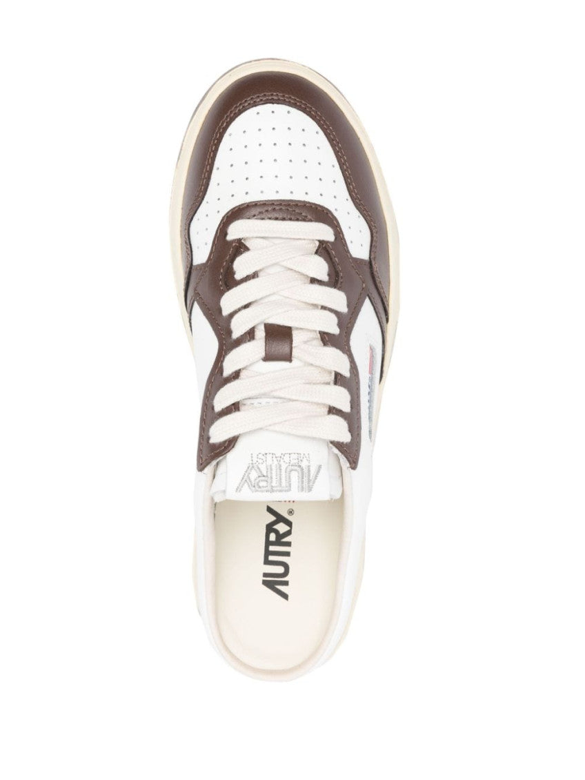 White Round Toe Sneakers 2