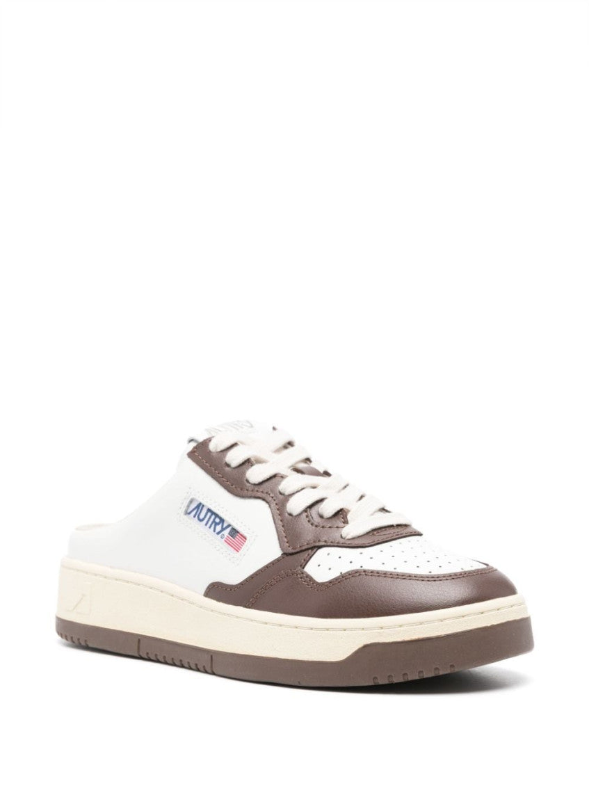 White Round Toe Sneakers 3