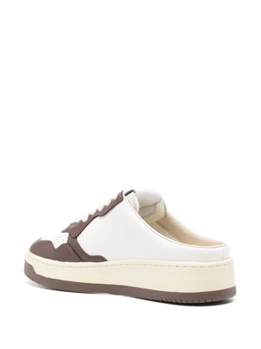 White Round Toe Sneakers 4