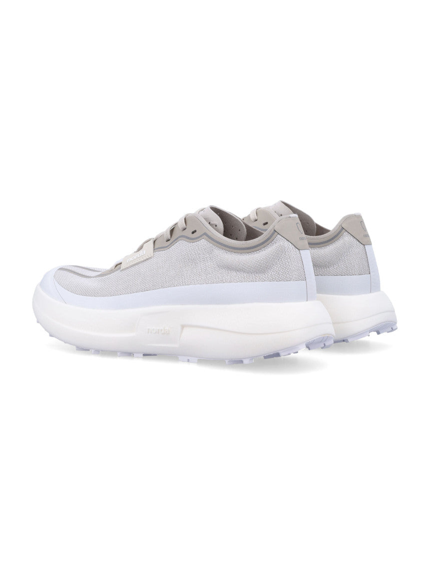 White Lace Up Sneakers 4