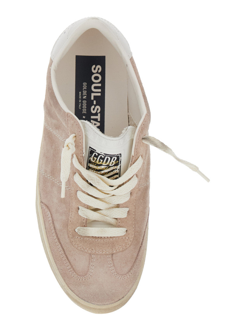 Pink Lace Up Sneakers 4