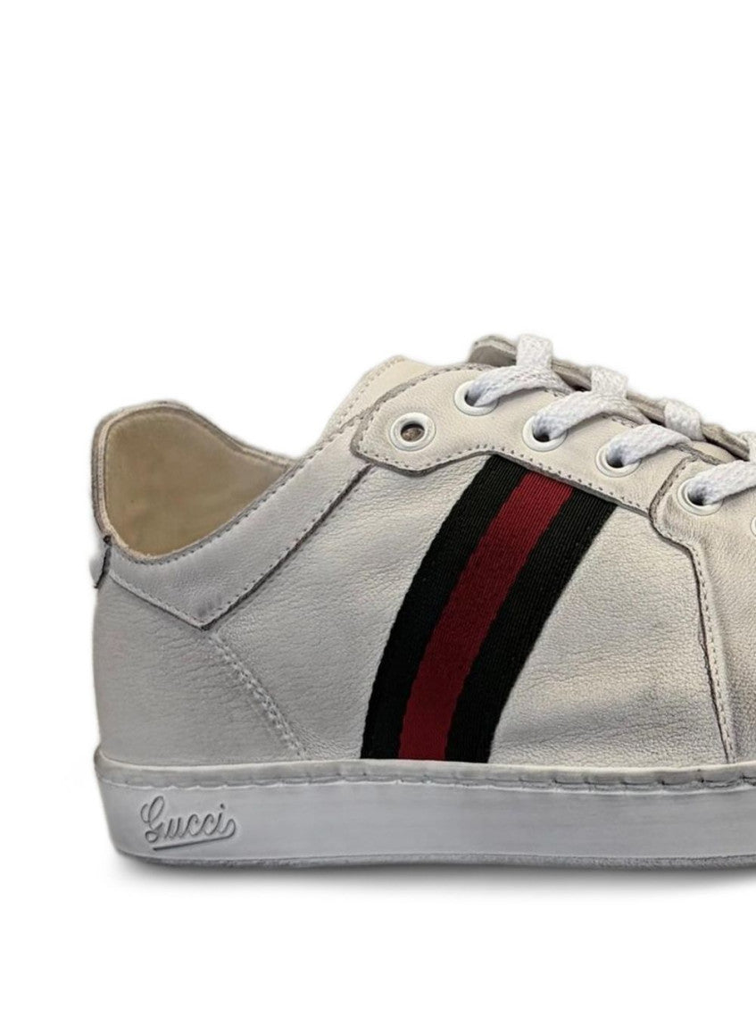 White Lace-up Sneakers 2