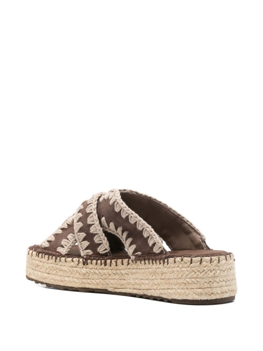 Brown Slip-on Sandals 2