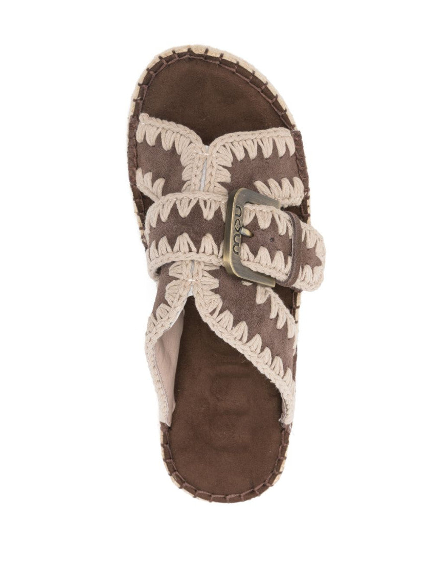 Brown Slip-on Sandals 3