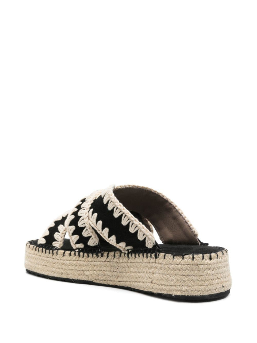 Black Slip-on Sandals 2