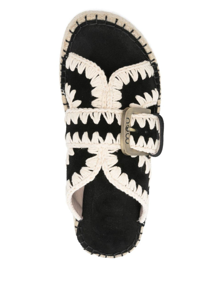 Black Slip-on Sandals 4