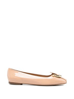 Brown Leather Ballet Flats 1