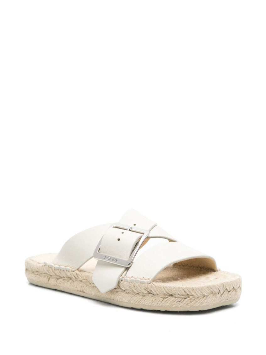 White Leather Sandals 2