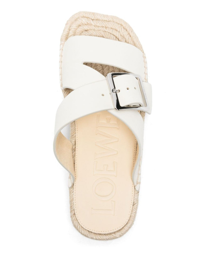 White Leather Sandals 4
