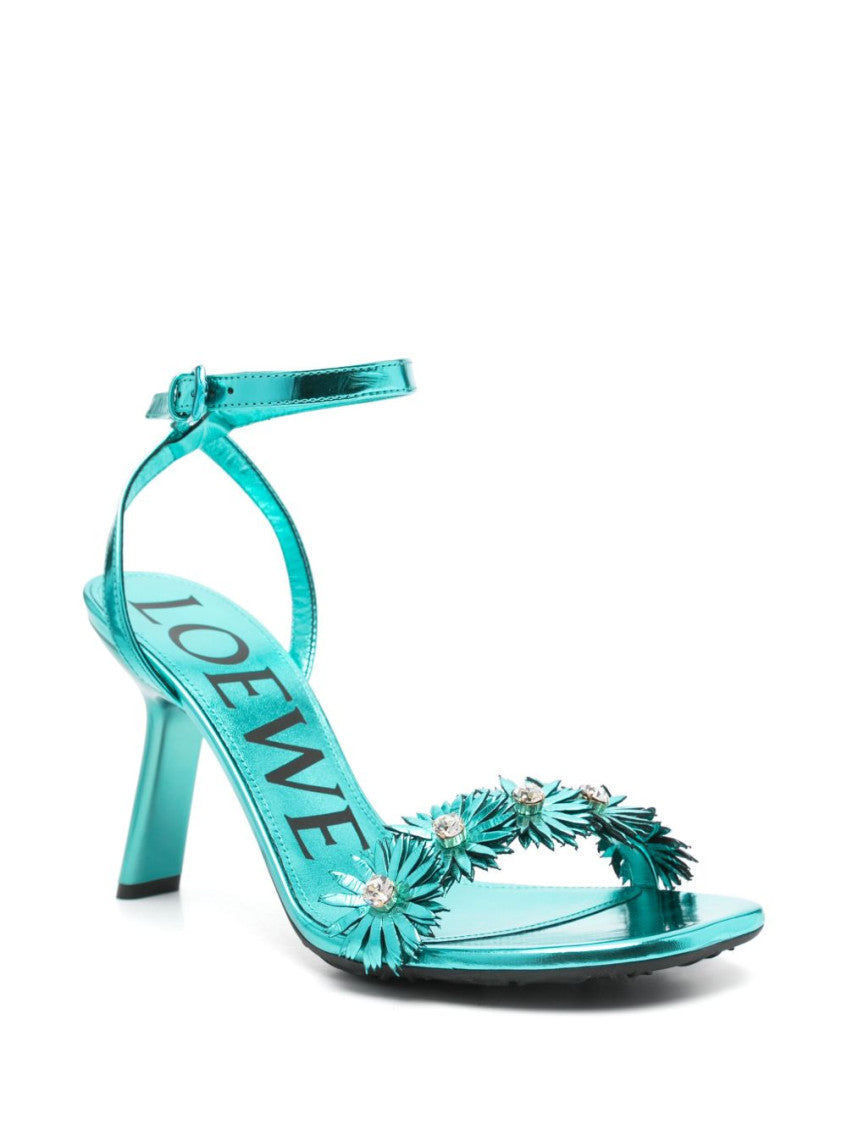 Blue Floral Heels 4