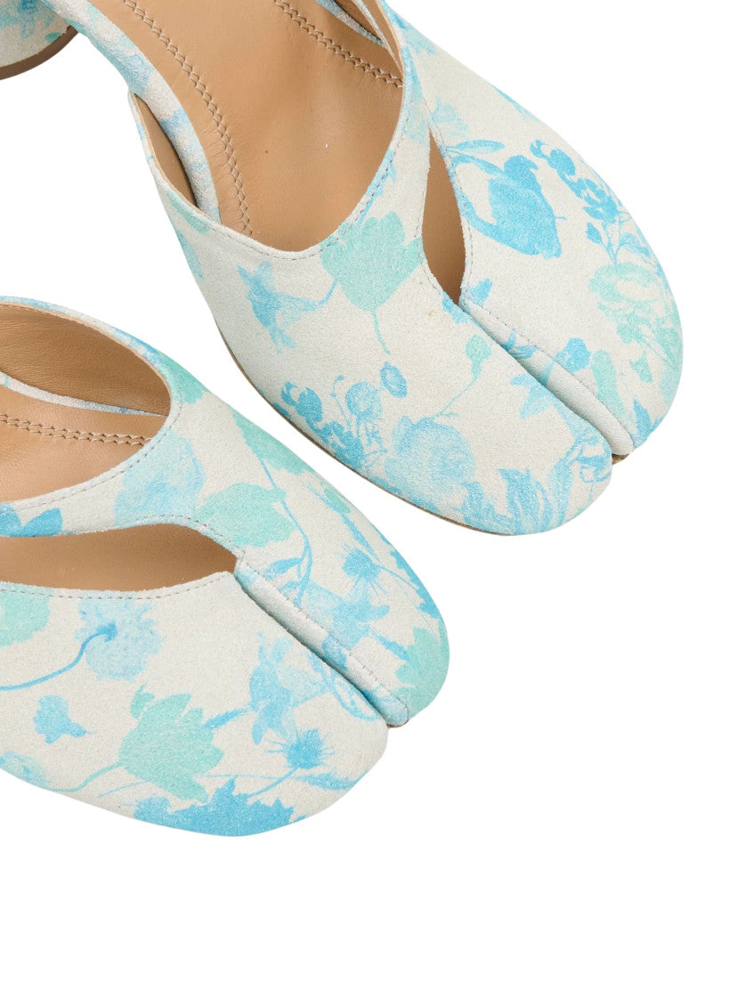 Light Blue Floral Pumps 5