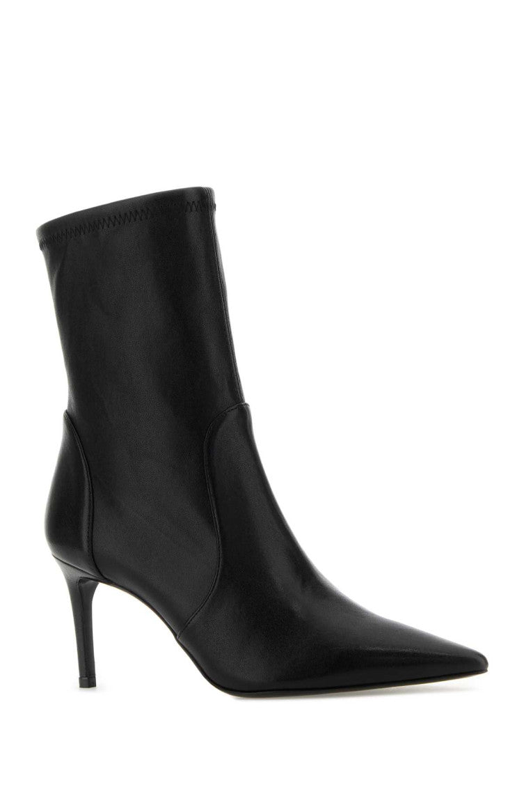 Black Leather Ankle Boots 2