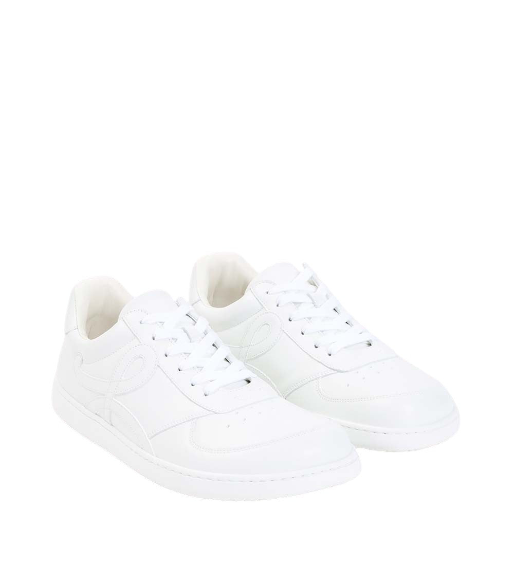 White Lace-up Sneakers 3
