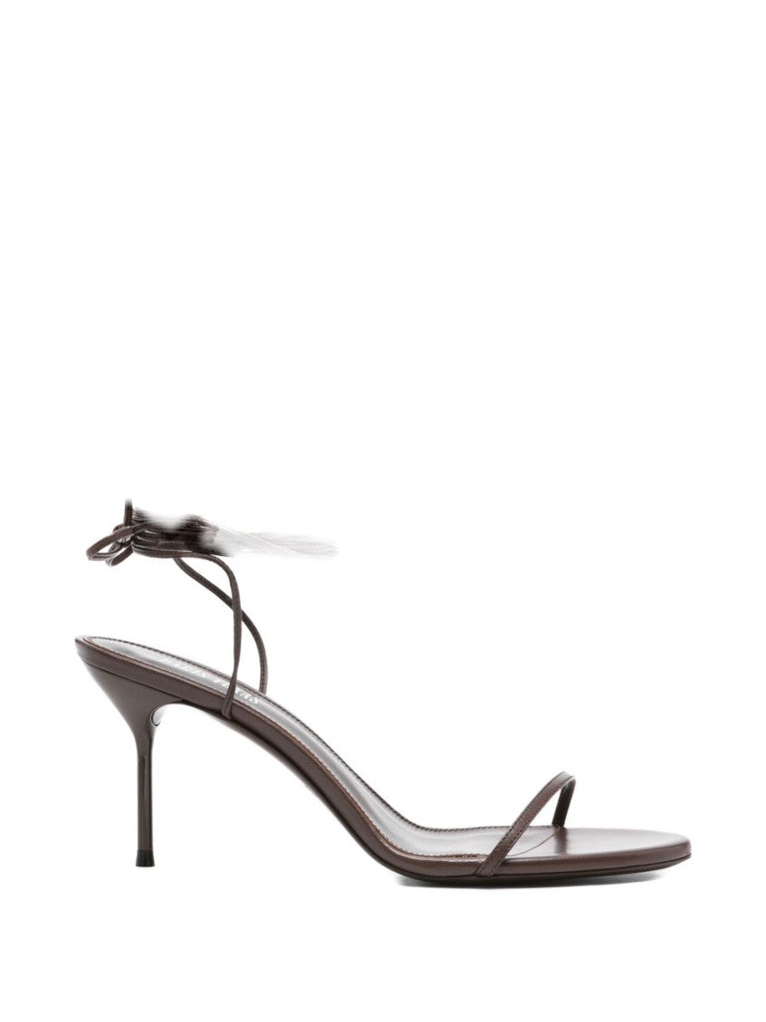 Brown Open Toe Heels 1