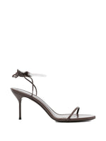 Brown Open Toe Heels 1