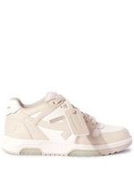 Beige Out Of Office Leather Sneakers 1