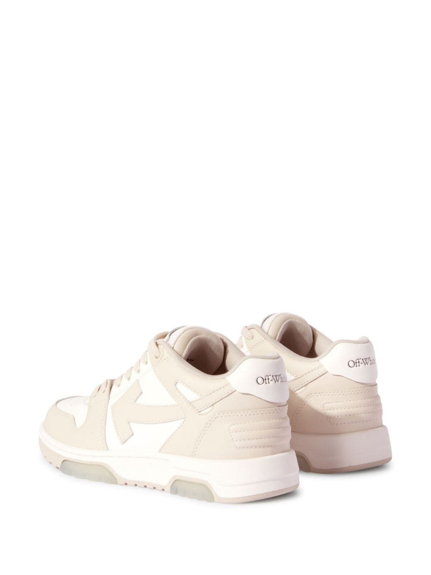 Beige Out Of Office Leather Sneakers 2