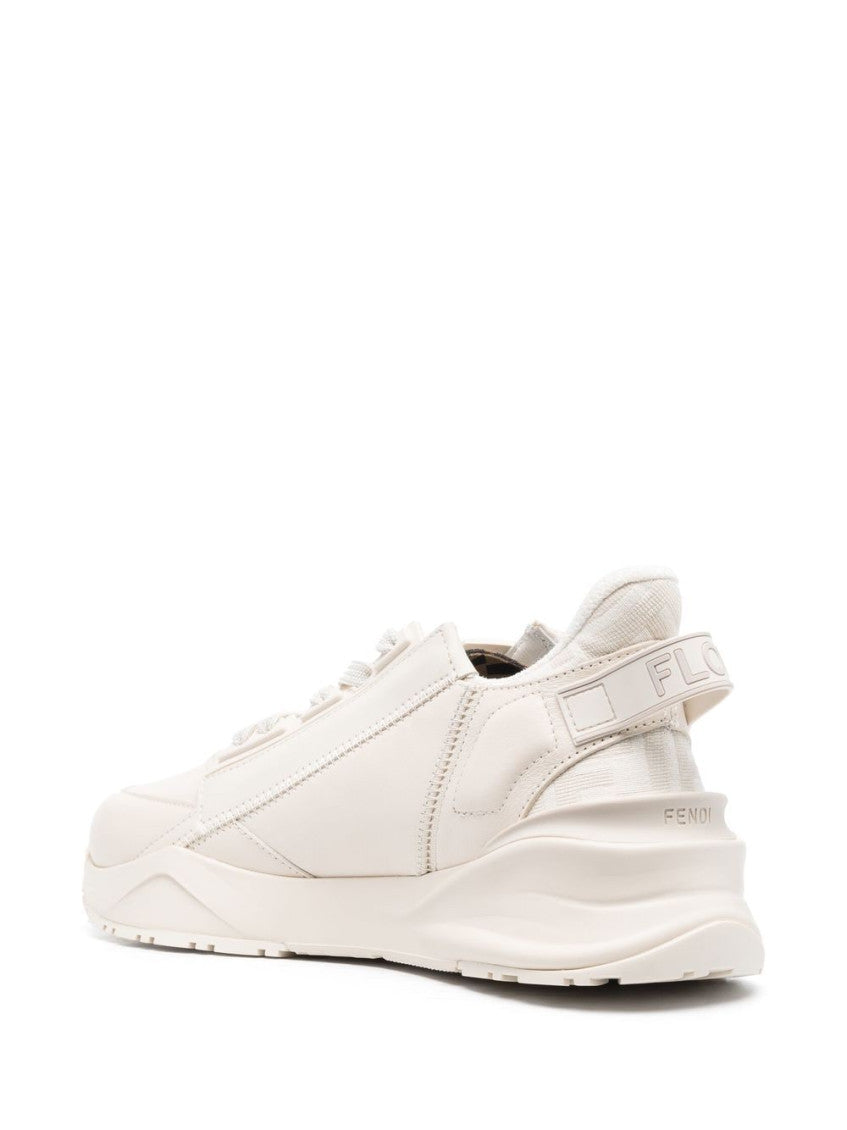 White Fendi Flow Sneakers 3