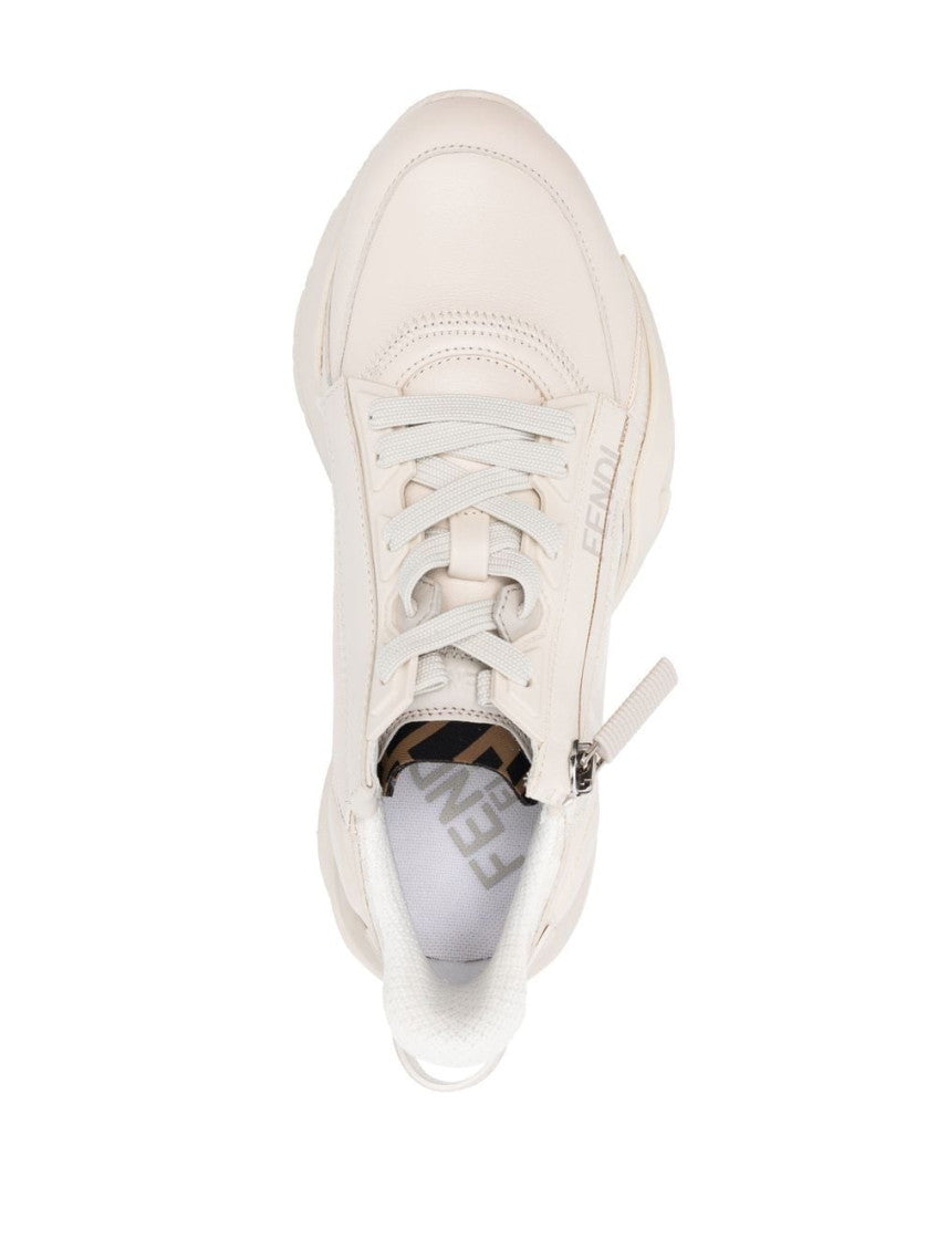 White Fendi Flow Sneakers 4