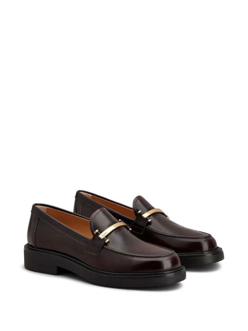 Maroon Leather Loafers 2