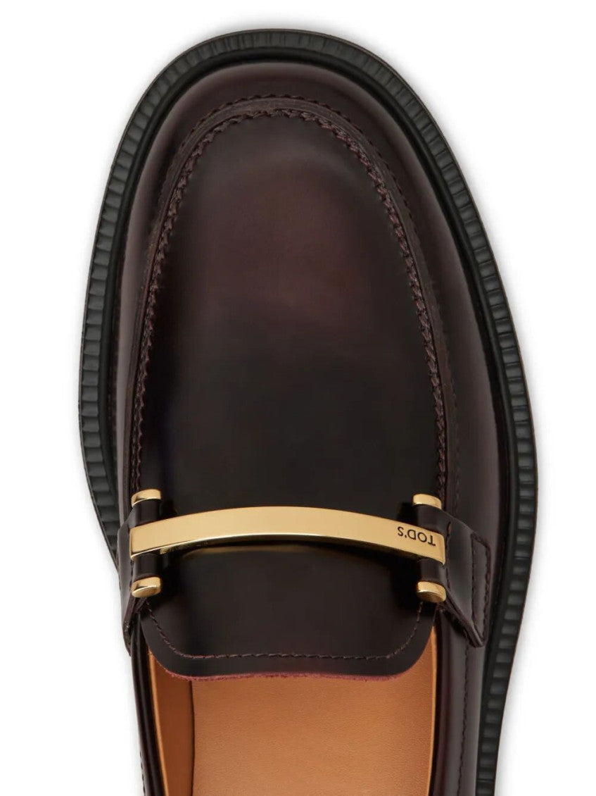 Maroon Leather Loafers 3