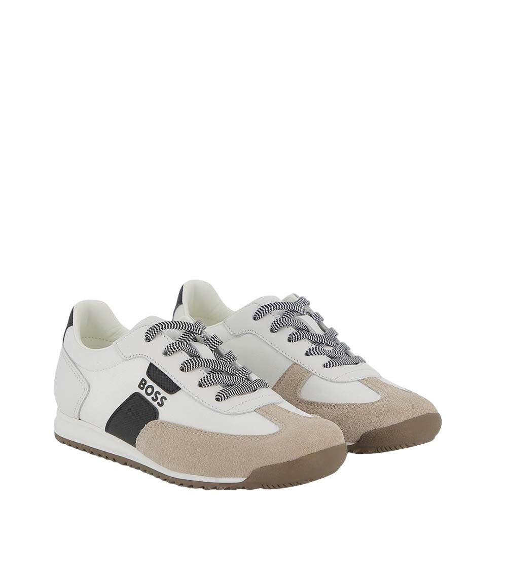 Boys White Logo Sneakers 2