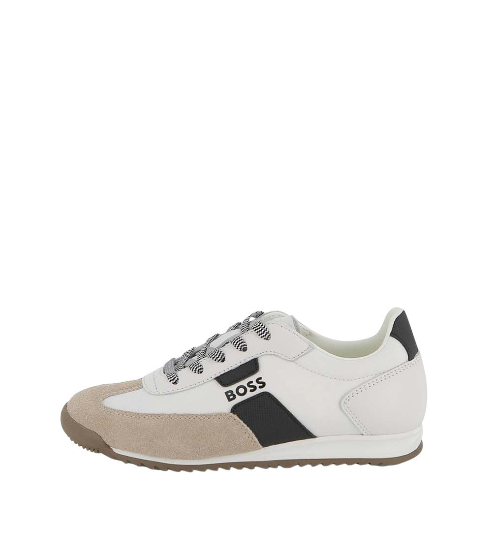Boys White Logo Sneakers 3
