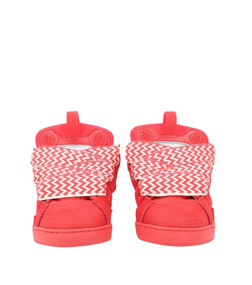 Kids Red Lace-up Sneakers 3