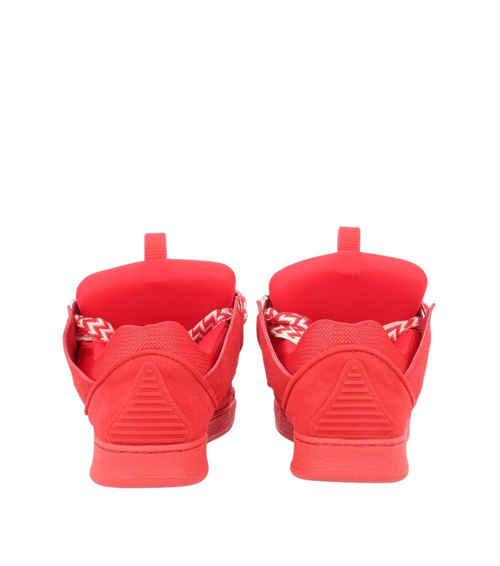Kids Red Lace-up Sneakers 4
