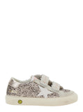 Girls Grey Glittered Sneakers 1