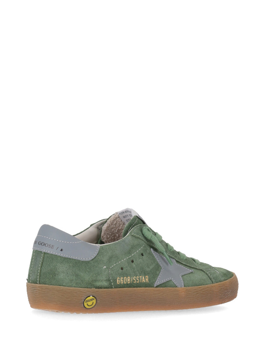 Kids Green Lace-up Sneakers 3