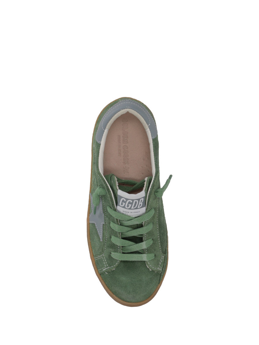 Kids Green Lace-up Sneakers 4