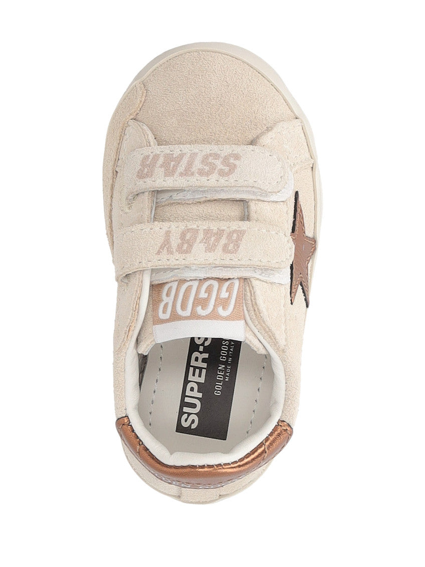 Babies Beige Velcro Sneakers 4