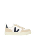 Kids White Color Block Sneakers 1