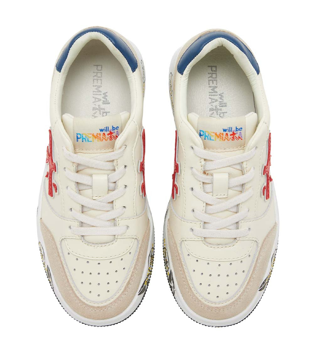 Kids White Logo Sneakers 2