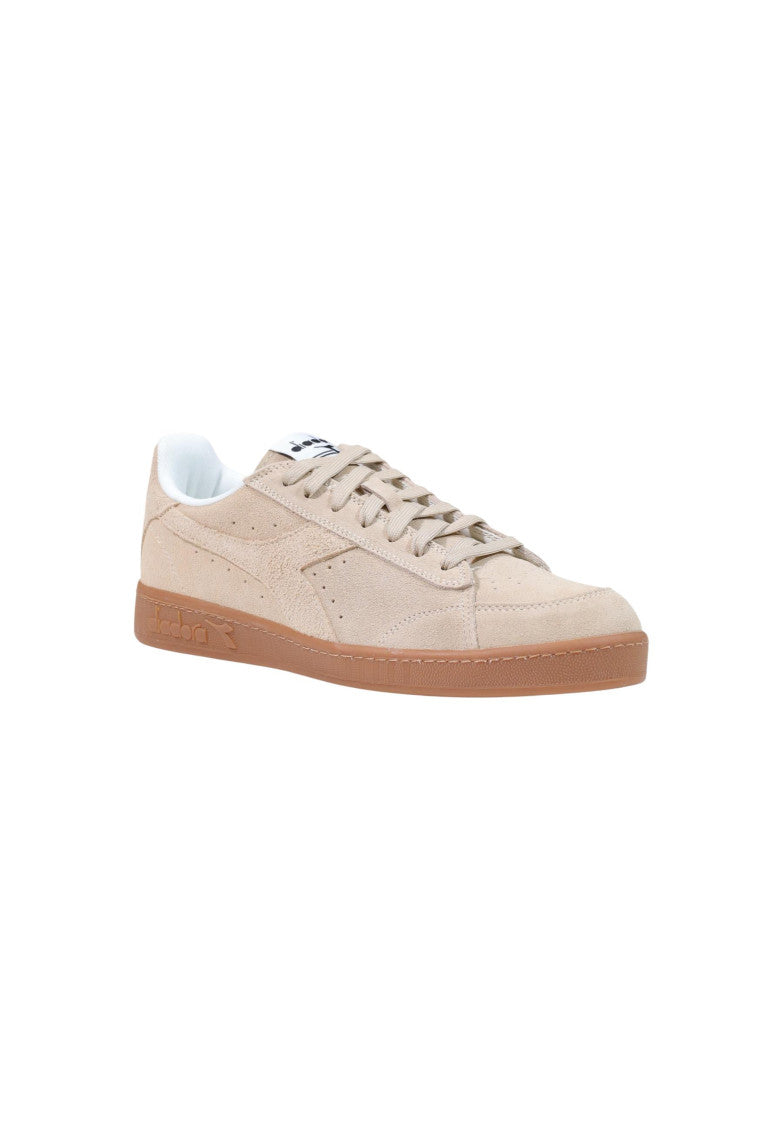 Beige Low Suede Sneakers 2