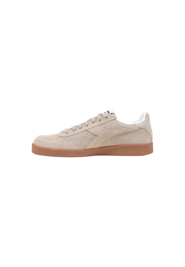 Beige Low Suede Sneakers 3