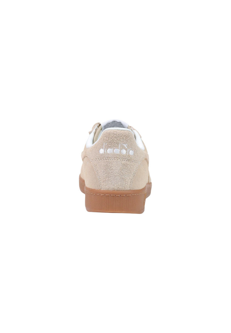 Beige Low Suede Sneakers 4