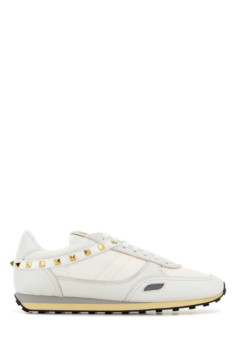 White Studded Sneaker 1