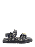 Navy Logo Sandals 1