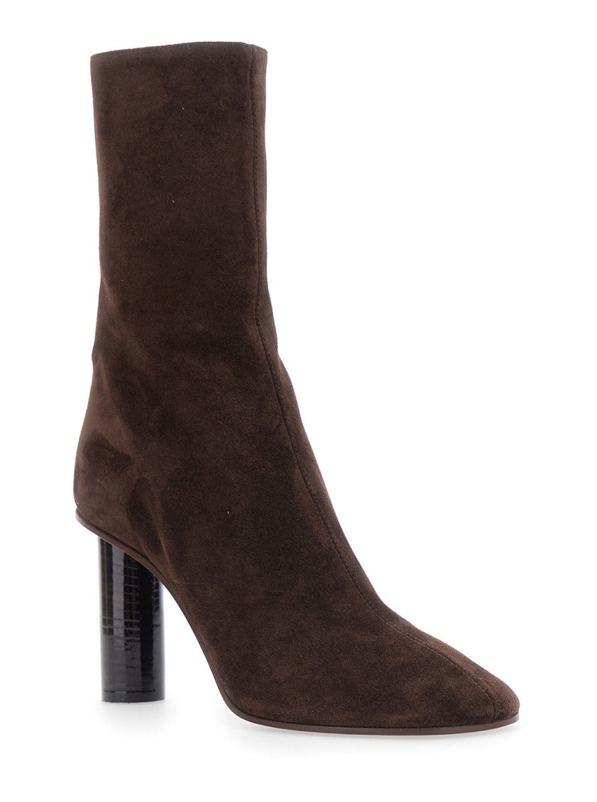 Brown High-heeled Ankle Boots 2