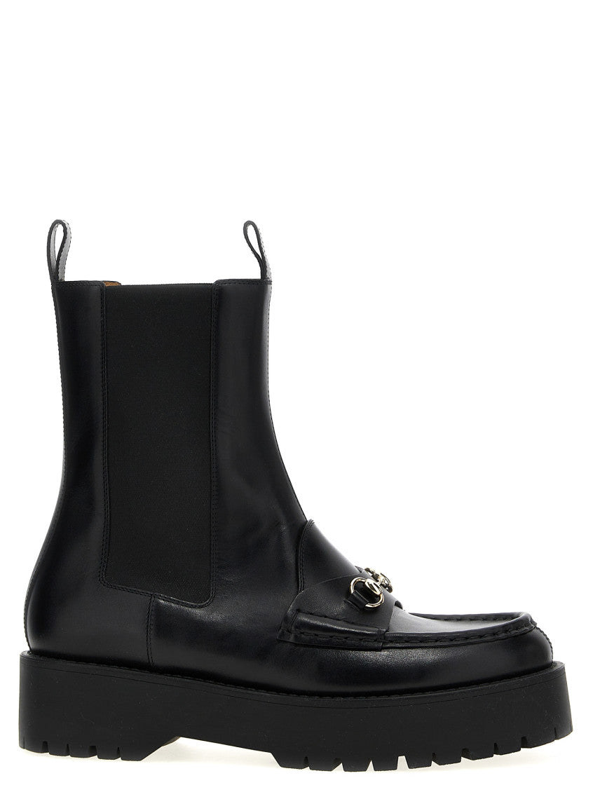 Black Leather Ankle Boots 1