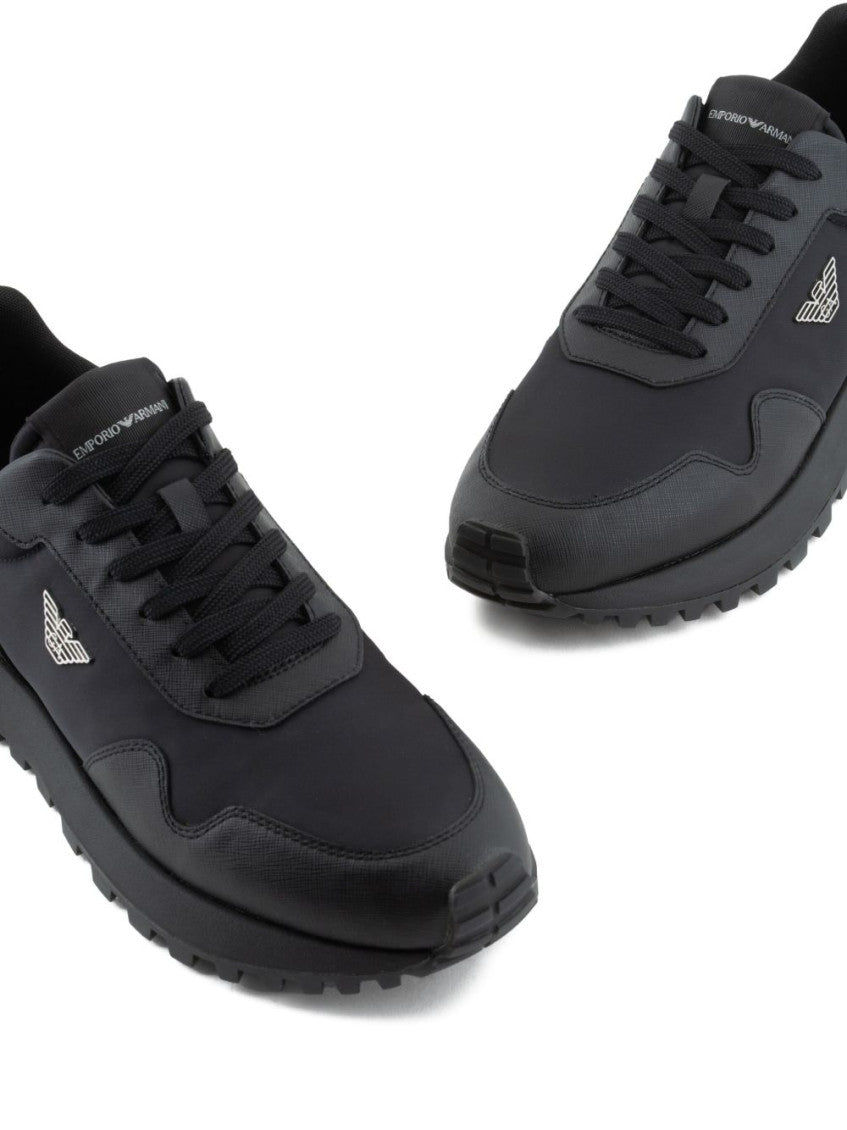 Black Logo Sneakers 5